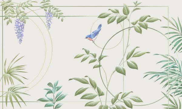 PHOTOWALL / Deco Leaves - Soft (e333860)