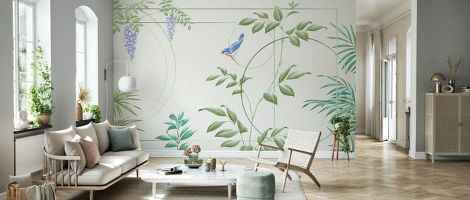 PHOTOWALL / Deco Leaves - Soft (e333860)