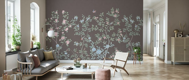 PHOTOWALL / Delicate Chinoiserie - Mud (e333862)