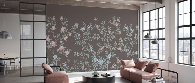 PHOTOWALL / Delicate Chinoiserie - Mud (e333862)