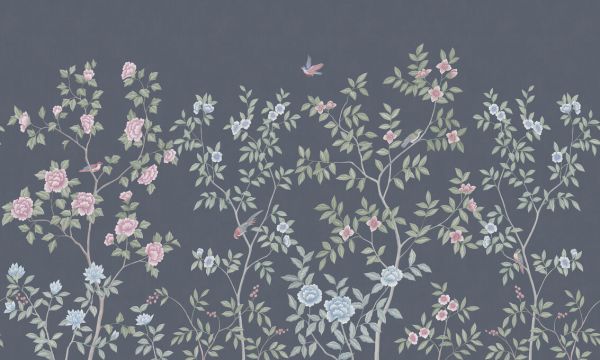 PHOTOWALL / Delicate Chinoiserie - Navy (e333863)
