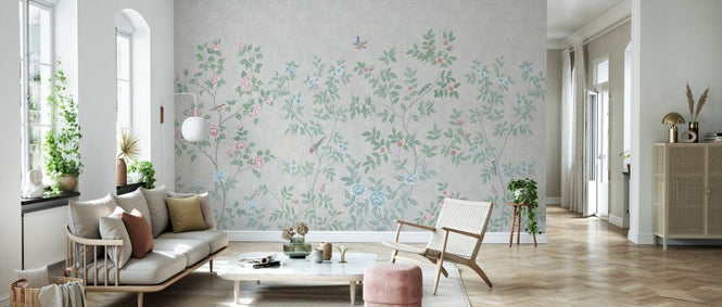 PHOTOWALL / Delicate Chinoiserie - Stone (e333865)