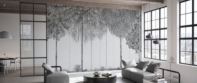 PHOTOWALL / Trees Cascade - Graphite (e333871)