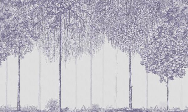 PHOTOWALL / Trees Cascade - Lavender (e333874)