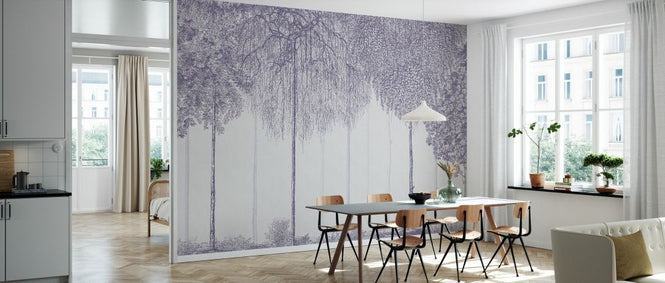 PHOTOWALL / Trees Cascade - Lavender (e333874)