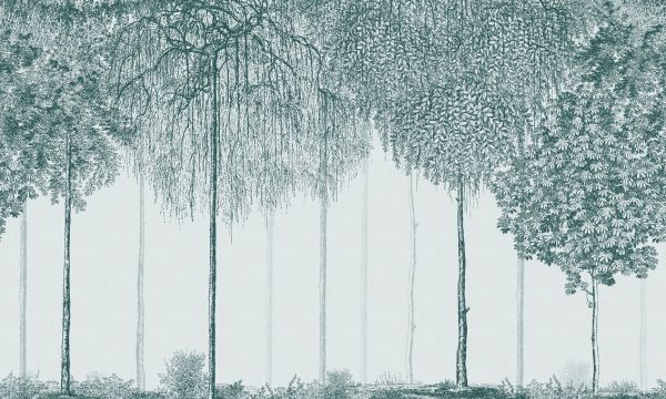 PHOTOWALL / Trees Cascade - Verdigris (e333878)
