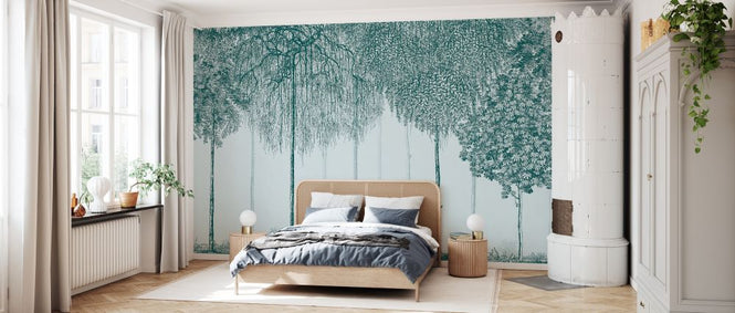 PHOTOWALL / Trees Cascade - Verdigris (e333878)