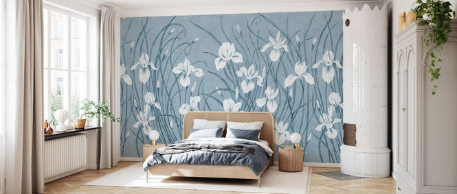 PHOTOWALL / Waving Irises - Cold (e333880)
