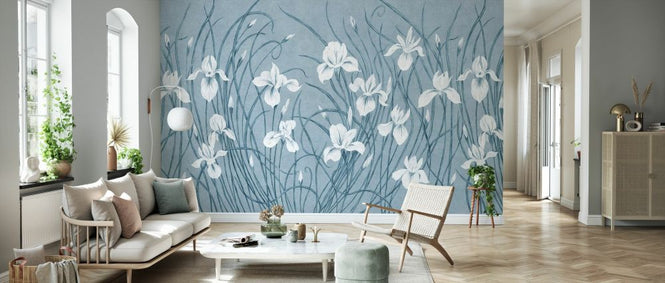 PHOTOWALL / Waving Irises - Cold (e333880)