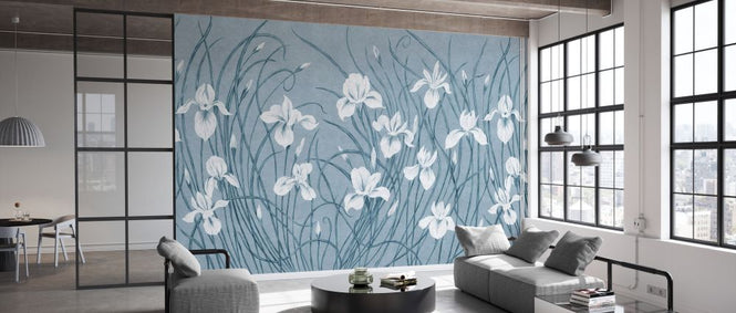 PHOTOWALL / Waving Irises - Cold (e333880)