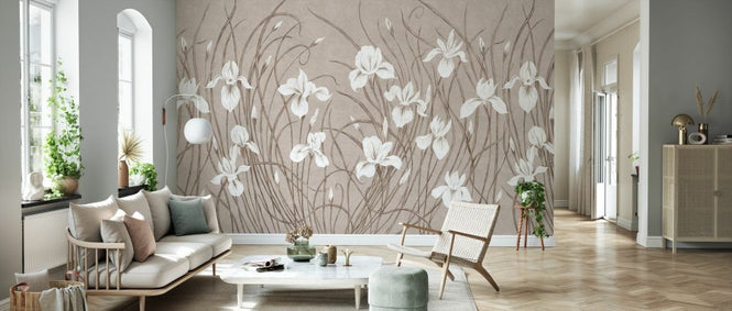 PHOTOWALL / Waving Irises - Warm (e333881)