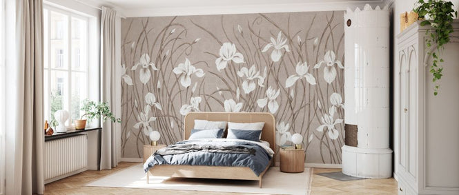 PHOTOWALL / Waving Irises - Warm (e333881)