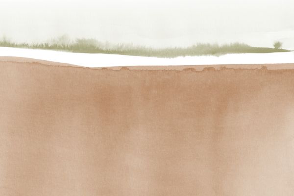 PHOTOWALL / Watercolor Landscape - Clay (e333886)