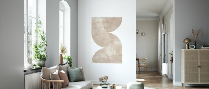 PHOTOWALL / Watercolor Shapes - Beige Tones II (e333910)