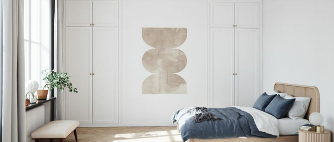 PHOTOWALL / Watercolor Shapes - Beige Tones IV (e333912)