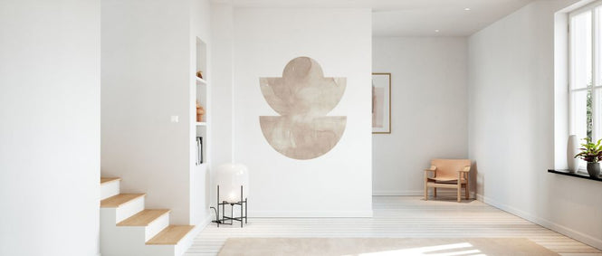 PHOTOWALL / Watercolor Shapes - Beige Tones V (e333913)