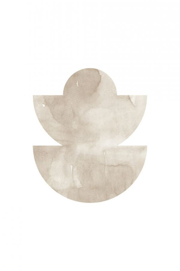 PHOTOWALL / Watercolor Shapes - Beige Tones V (e333913)