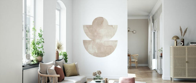 PHOTOWALL / Watercolor Shapes - Beige Tones V (e333913)