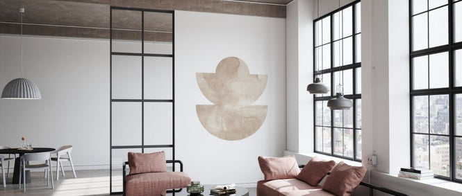 PHOTOWALL / Watercolor Shapes - Beige Tones V (e333913)