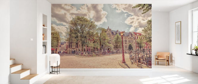 PHOTOWALL / Bicycle Parked on the Street Amsterdam (e333950)
