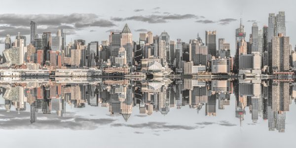 PHOTOWALL / Panoramic View of Lower Manhattan Skyline New York (e334033)