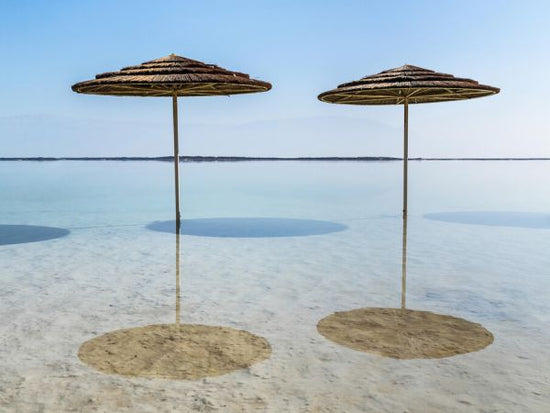 PHOTOWALL / Beach Parasol Dead Sea Israel (e334034)