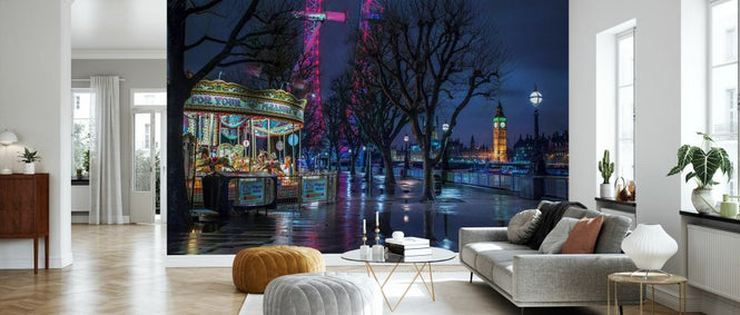 PHOTOWALL / London Cityscape in Evening from Thames Promenade (e334049)