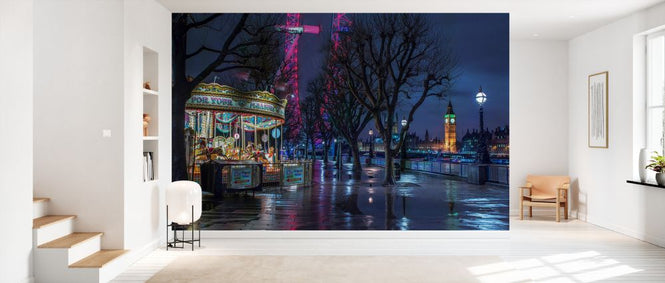 PHOTOWALL / London Cityscape in Evening from Thames Promenade (e334049)
