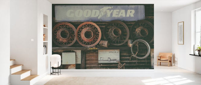 PHOTOWALL / Old Tire Rims 66 (e334255)