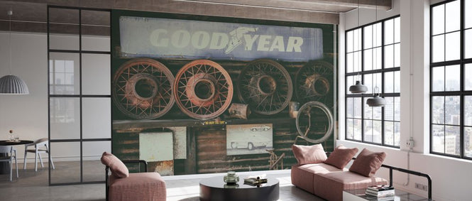 PHOTOWALL / Old Tire Rims 66 (e334255)