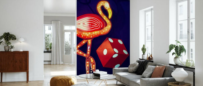 PHOTOWALL / Flamingo Night (e334342)