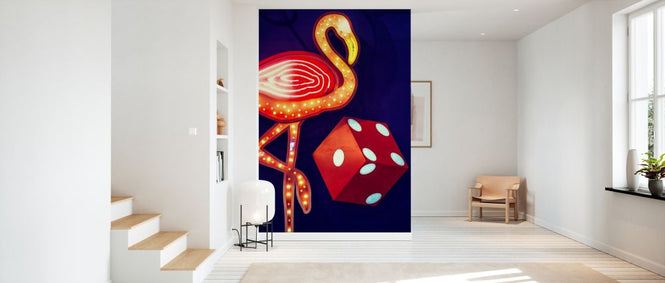 PHOTOWALL / Flamingo Night (e334342)