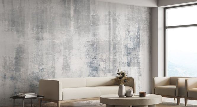 PHOTOWALL / Grunge Wall - Bluish Grey (e334667)
