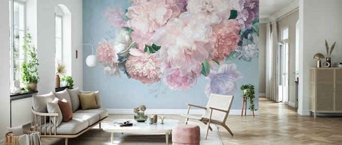 PHOTOWALL / Peonies - Blue (e334583)