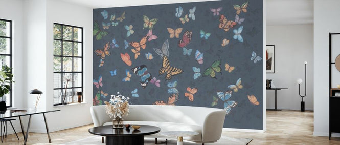 PHOTOWALL / Butterfly Wings - Dark Blue (e335213)