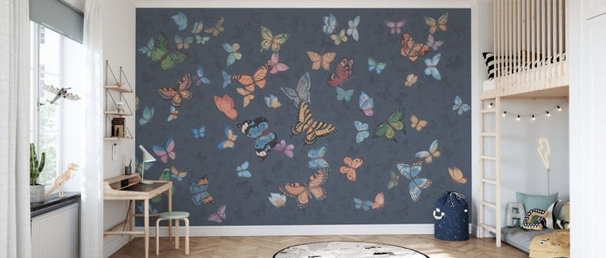 PHOTOWALL / Butterfly Wings - Dark Blue (e335213)