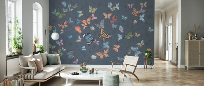 PHOTOWALL / Butterfly Wings - Dark Blue (e335213)