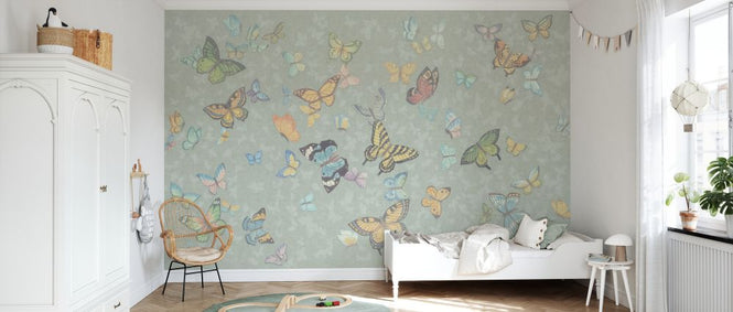 PHOTOWALL / Butterfly Wings - Green (e335214)