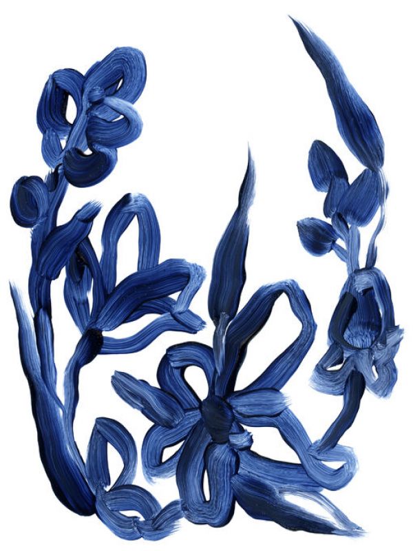 PHOTOWALL / Indigo Brush Blooms (e334853)