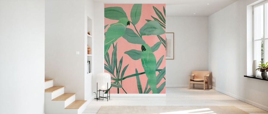 PHOTOWALL / Pink and Green Birds of Paradise (e334963)