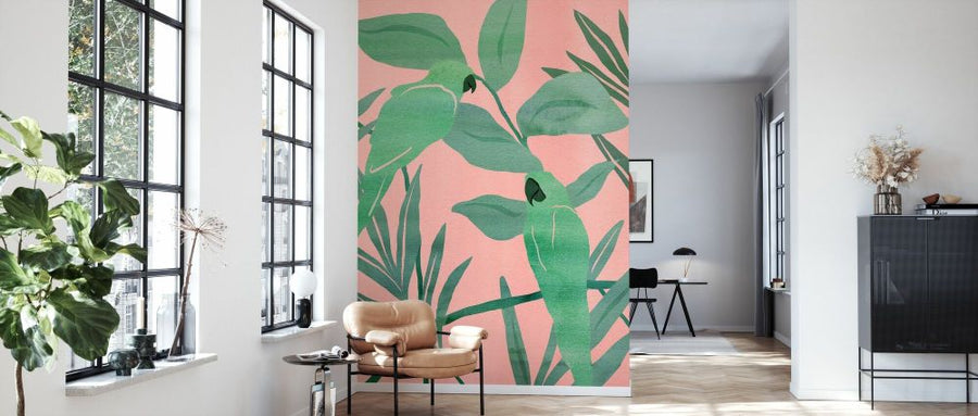 PHOTOWALL / Pink and Green Birds of Paradise (e334963)