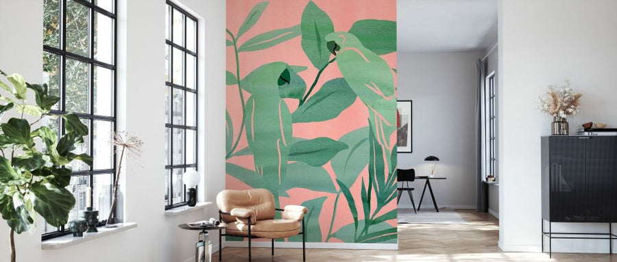 PHOTOWALL / Pink and Green Birds of Paradise II (e334964)