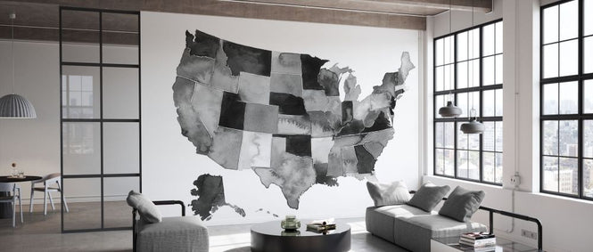 PHOTOWALL / USA in Watercolor (e335122)