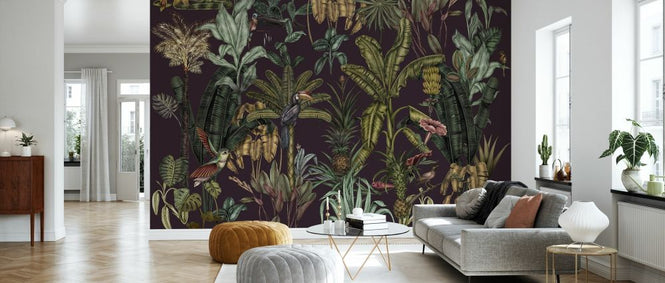 PHOTOWALL / Luscious Jungle Birds Violet (e335744)