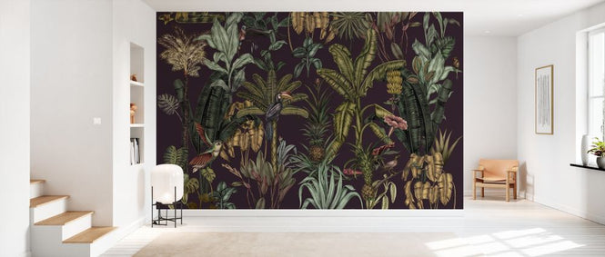 PHOTOWALL / Luscious Jungle Birds Violet (e335744)