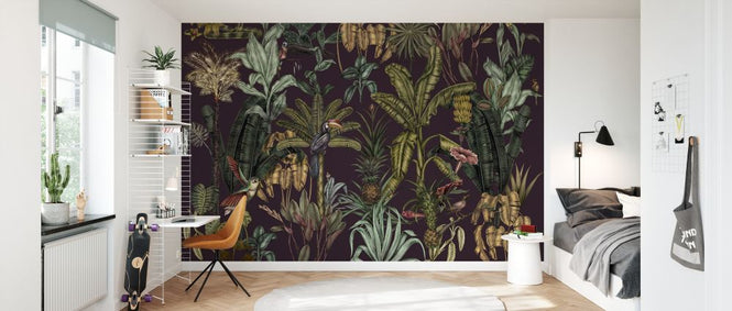 PHOTOWALL / Luscious Jungle Birds Violet (e335744)