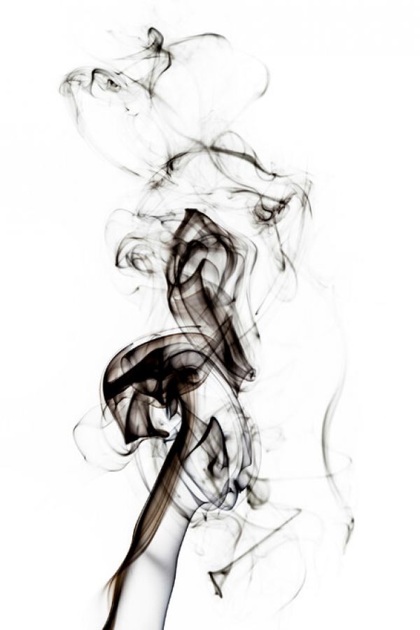 PHOTOWALL / Abstract Black Smoke - Seahorse (e335707)