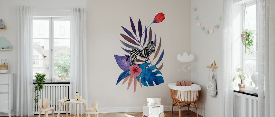 PHOTOWALL / Tropical Zebra Off White (e335776)