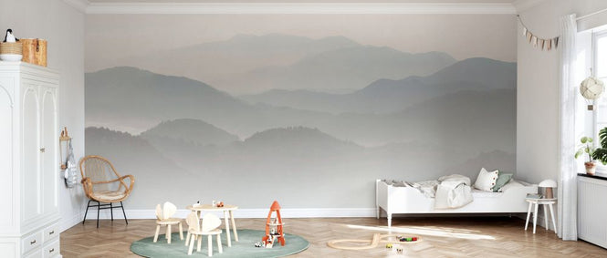 PHOTOWALL / Velvet Mountains - Blue (e336841)