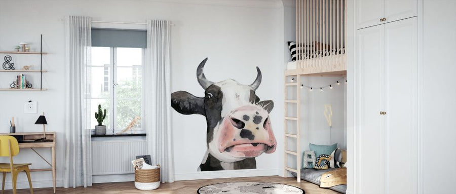 PHOTOWALL / Watercolor Cow Portrait (e336239)